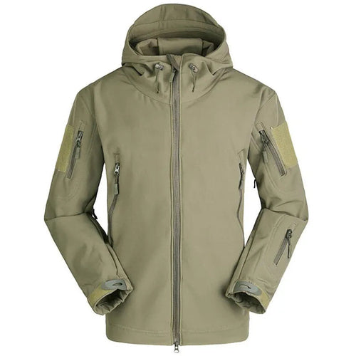 Men Military Tactical Hiking Jacket Outdoor Windproof Fleece Thermal