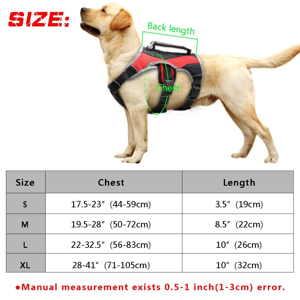 Reflective Dog Harness Large Dogs Halter Harness Pet Mesh Vest With